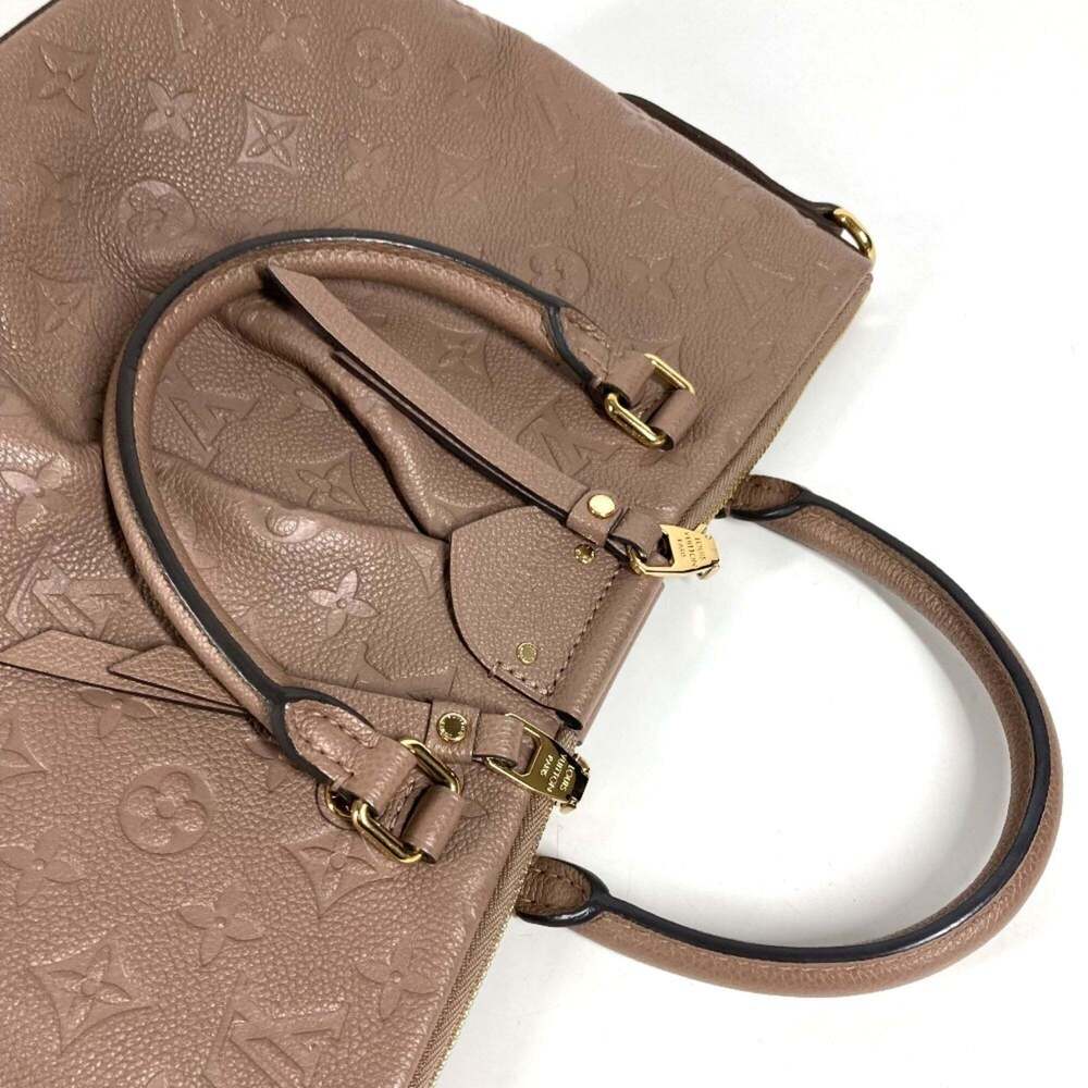 LOUIS VUITTON Authentic Brown Monogram Leather Tote Bag - Picture 5 of 13